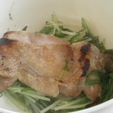 水菜の鶏肉蒸し